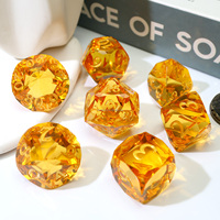 Dés en résine polyédrique à facettes orange enchanteur, jeu de dés RPG DND pour Donjons et Dragons et jeux de société - RD Orange