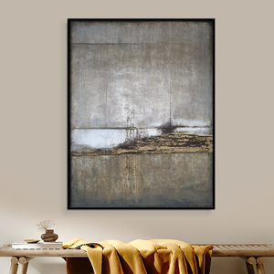 Bán Buôn Trừu Tượng Sơn Dầu Màu Xám Sơn Nghệ Thuật Đương Đại Ban Đầu Sơn Kết Cấu Nghệ Thuật Hiện Đại Vải Cho Phòng Khách Trang Trí Nội Thất - Product Image 2