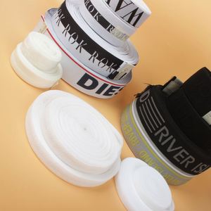 Bande élastique plate mate en nylon et spandex OEM, élastique pliable avec logo, sangle élastique pour vêtements et sous-vêtements - Product Image 6