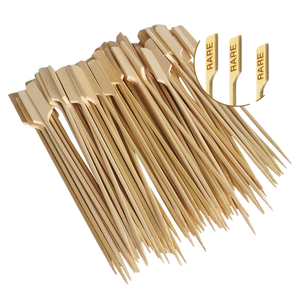2.75-12 inch tre teppo xiên tre dao kéo Cocktail Picks cho món khai vị, tre chèo xiên, ưa thích phẳng tăm xỉa răng - Product Image 1