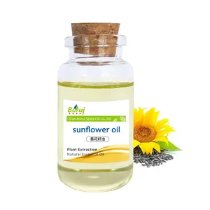 Customization private label Sunflower Oil Cold Pressed Crude Sunflower Seed Oil for Hair Skin Nails Cosmetic