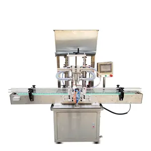 Hot sale 4 heads automatic pneumatic piston filler cream paste filling machine for liquid soap shampoo bath gel