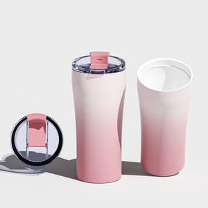 Stainless Steel Tumbler 12oz 15oz Double Wall Vacuum <b>Insulated</b> Travel Coffee <b>Mug</b> With Lid For Outdoor Use - Product Image 2