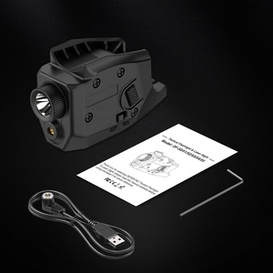 ไฟฉายขนาดเล็ก MSH G42 พร้อมแสงสว่างสูง หลายโหมด และเลเซอร์สีเขียว ชาร์จซ้ำได้ กันน้ำ พร้อมอุปกรณ์เสริม - Product Image 6