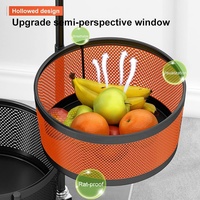 Panier de rangement à plusieurs niveaux, étagère rotative à 360 degrés pour stockage des fruits et légumes à chariot roulant, organisateur