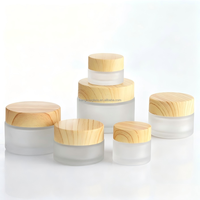 Pot en verre dépoli pour crème cosmétique et soins de la peau, avec bouchon à vis, 15ml, 20ml, 30ml, 50ml, 60ml – Vente chaude