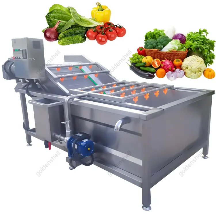 ماكينة غسل الخضروات الأوتوماتيكية الصناعية، خط معالجة لغسل الخضروات الطازجة