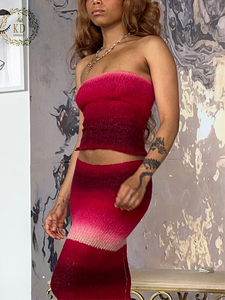 Top Corto a Tubo con Spalle Scoperte, Elastico, a Costine, Sfumato, Traspirante ed Ecologico, Produzione Personalizzata OEM ODM - Product Image 5