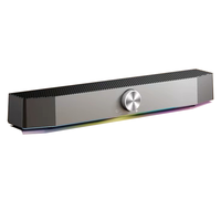 USB PC Lumière LED Plein Écran Filaire Ordinateur Stéréo De Bureau cyboris bluetooth Haut-Parleur Avec DJ Subwoofer gaming Sound Box