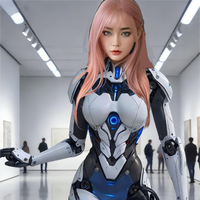 Robot Inteligente de Compañía para Escritorio con IA, Tamaño Real y Realista, con Interacción por Voz y Tecnología Inteligente