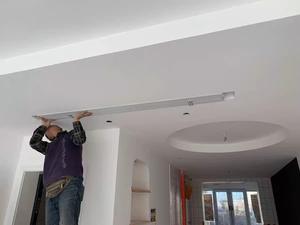 Pantalla de proyección blanca mate montada en el techo oculto 4K de 100 pulgadas HD Auto Lift Home Movies Theatre Pantalla de proyector eléctrica - Product Image 5