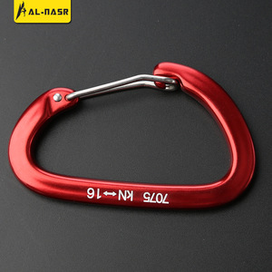 Aluminum Alloy Carabiner D Shape 4.85x8cm Quick Release Multi Functional Outdoor Hook Keychain Tool Hook Colorful - Product Image 2