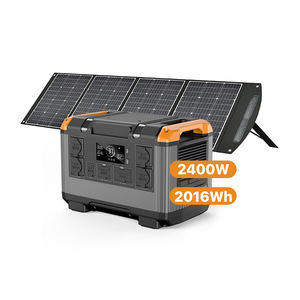 Kit de estación de energía portátil 2400W 2048Wh LiFePO4 Kit de generador solar monofásico 220VAC Sistema de carga rápida para acampar al aire libre - Product Image 1