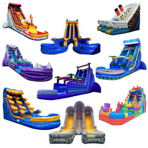 Tobogán Acuático Inflable Comercial de 18 pies, Tobogán Acuático Inflable <span class=keywords><strong>con</strong></span> Olas de Brisa Marina, Personalizable - Product Image 4