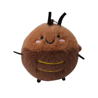 Porte-clés peluche cafard mignon populaire, poupée insecte amusante en peluche, ornement suspendu pour sac à dos, pendentif jouet créatif et original