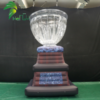 Trophée gonflable personnalisé réaliste pour événements, publicité sur le thème, coupe-trophée en PVC transparent, ballon, accessoire d'activité