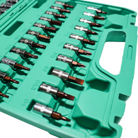 Juego de Llaves de Trinquete de 46 Piezas y 72 Dientes, Juego de Llaves de Tubo Métricas de Alta Resistencia para Reparación de Automóviles, Taller y Uso Doméstico