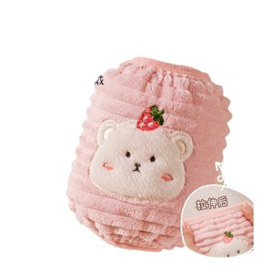 Cute Winter Baby Girl Sleeves Milky White Cartoon Style Warm Stain Resistant Kids Accessories - Product Image 2