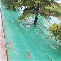 Film de paillage plastique antidérapant 4x100FT en PE/PP traité anti-UV pour jardin et aménagement paysager, tapis de contrôle des adventices, barrière 2-10