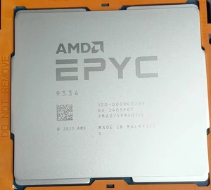 โปรเซสเซอร์ซีพียู epyc 9004ซีรีส์ AMD epyc 9534ซีพียู64คอร์128เธรด285W 2.45GHz cpus - Product Image 2