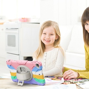 Silicone Mềm Rugged Armor Nhiệm Vụ Nặng Nề Chống Sốc Cầu Vồng Trẻ Em Tablet Trường Hợp Đối <span class=keywords><strong>iPad</strong></span> Pro 11 12.9 2018 2020 2021 2022 Trường Hợp - Product Image 6