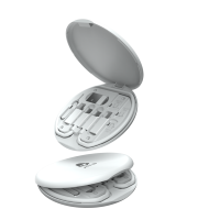 Adaptateur de voyage tout-en-un avec broche de carte et support de téléphone, câble de données 60W pour iPhone Android Type C, câble de charge rapide
