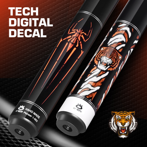 Tacos de billar O'min <span class=keywords><strong>Spider</strong></span> and Roar American Billiards, con eje de arce canadiense y punta de 12.5 mm, ideales para clubes, bares y uso doméstico. - Product Image 3