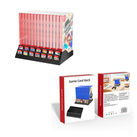 Boîte de rangement pour cartes de jeu Nintendo Switch 2, grande capacité, 14 emplacements, support de rangement pour cartes de jeu Nitendo Switch 2 avec antidérapant