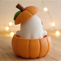Figurine d'Esprit de Citrouille d'Halloween Imprimée en 3D, Gadget d'Ambiance de Bureau pour la Décoration de Scènes Festives
