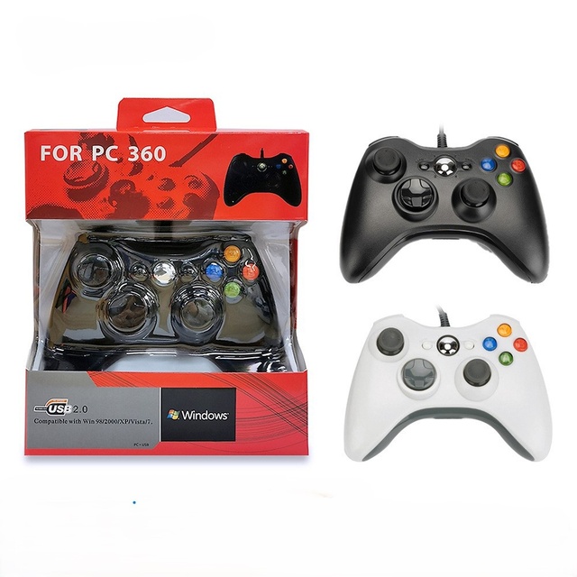 PC360 Wired Arcade Game Controller for PC Compatible with Steam & Black Myth Features Vibration & Joysticks