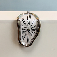 Horloge murale abstraite innovante, table tournante, chiffres romains vintage fondus à Angle droit, luxe numérique nixie horloge pour la décoration de la maison