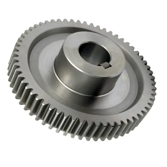High quality CNC alloy stainless steel key bore spur drive Pinion gear for 3d printer