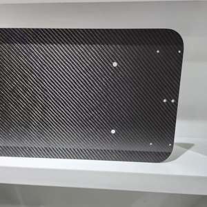 Plaques en fibre de carbone légères et haute résistance personnalisées avec tissage sergé 3K pour les composants d'équipements de précision de toutes tailles - Product Image 4