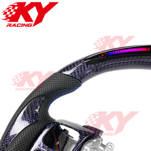 Accesorios Interiores Personalizados, Volante de Fibra de Carbono con LED RPM para Lexus RC F Sport RC ES250 IS250 IS300 GS IS ISF LC - Product Image 2