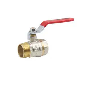 Factory direct valve piping material Internal and external thread Brass safety valve Forged brass ball valve