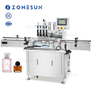 ZONESUN ZS-VTZL4A automatico a 4 teste per il riempimento sottovuoto delle bottiglie di profumo a livello di liquido cosmetico - Product Image 1