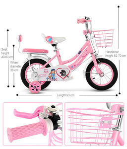 Vente en gros vélo à vitesse unique pour filles vélo tout-terrain de ville pour enfants avec siège sûr roue de 16 pouces Bicicleta - Product Image 4