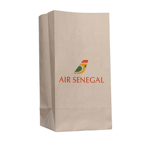 Bolsa de Papel Kraft Biodegradable Personalizada <span class=keywords><strong>Marrón</strong></span> y Blanca con Fondo Cuadrado para Mareos, con su Propio Logotipo - Product Image 4