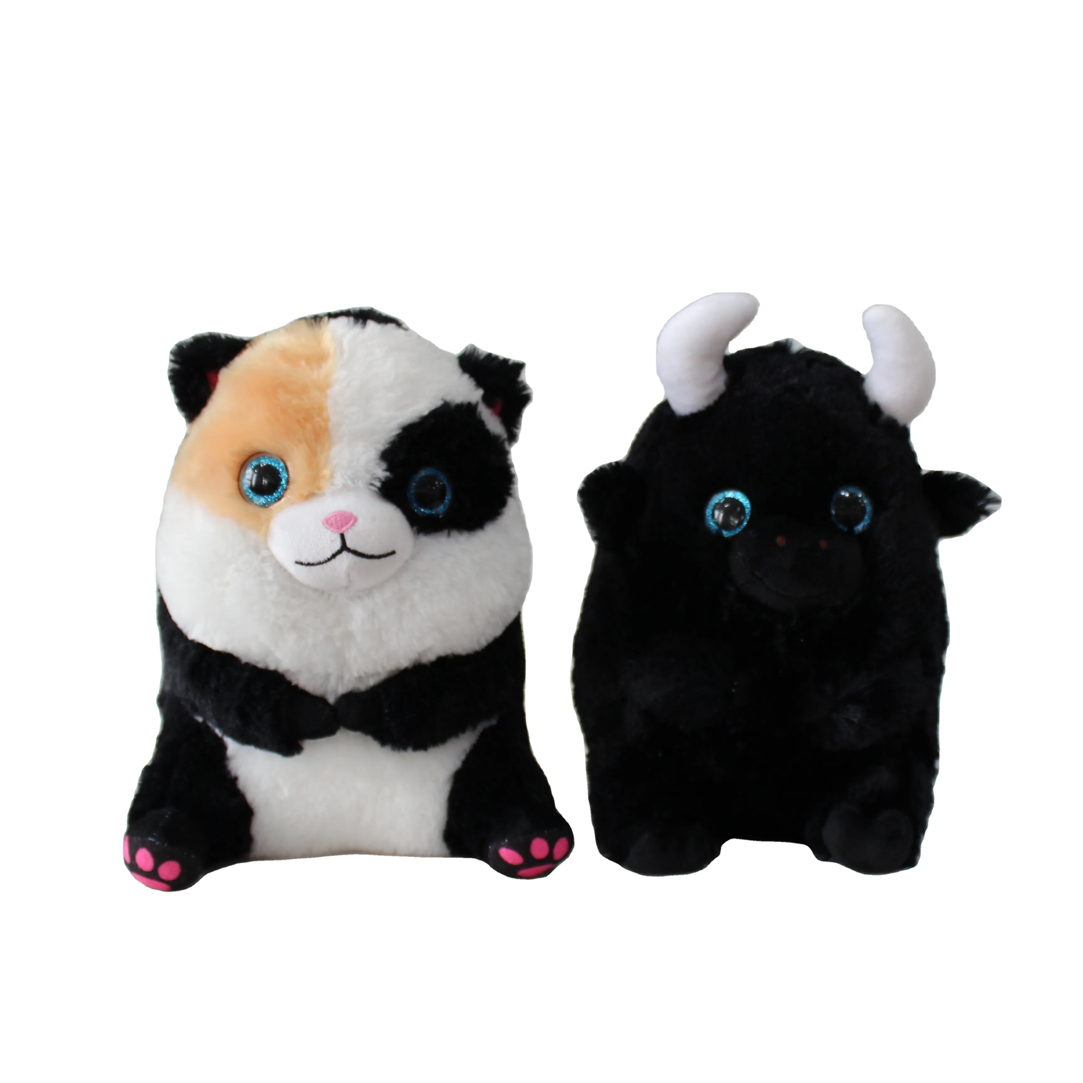 도매 부드러운 인형 봉제 주문 장난감 및 인형 페인트 곰/블랙 불 봉제 동물 장난감 판매