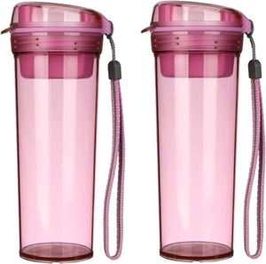 Large-Capacity Transparent Plastic Water <b>Bottle</b> BPA-Free Flip-Top Water <b>Bottle</b> - Product Image 1