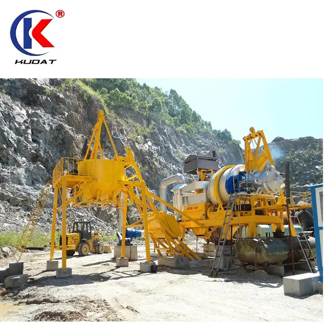 Mobil asfalt harmanlama santrali 10 ton (zorla karıştırıcı tipi)