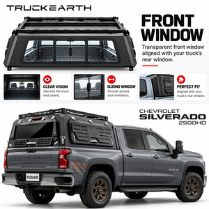 Cubierta para Camioneta Chevrolet Silverado 2500HD, Toldo de Aluminio Resistente para Camioneta, Tapa para la Caja de la Camioneta para Acampar y Almacenar Equipo - Product Image 1