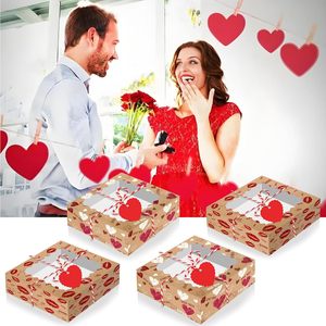 Boîtes de friandises pour la Saint-Valentin, boîte en papier transparente pour fête d'amour de la Saint-Valentin, boîte cadeau en papier en forme de cœur pour la Saint-Valentin - Product Image 2