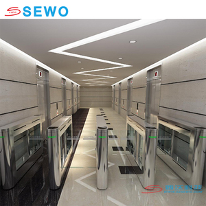 Sewo tự động siêu thị cho người đi bộ swing Barrier Gates đám đông <span class=keywords><strong>RFID</strong></span> kiểm soát truy cập lối vào hệ thống thoát - Product Image 5