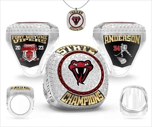 2026 Sidan Model 669 Customized Rose Gold Plated Alloy Champion <b>Ring</b> <b>Crystal</b> Rhinestone Heart Shape for - Product Image 4