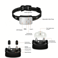 Collier anti-aboiement rechargeable pour chien, accessoire pour animaux de compagnie en nylon, fonction anti-aboiement