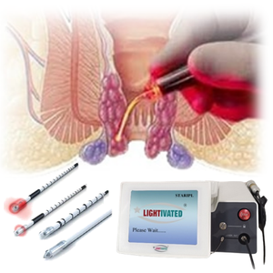 Serat tumpukan Anal 980nm 1470nm, perangkat Laser prokologi Cari bola kerucut Pilonidal bilah Laser terapi wasir - Product Image 1