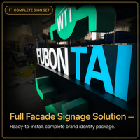 Lettres en relief LED 3D personnalisées, éclairées par l'avant, étanches IP65, en acrylique, pour logo d'entreprise, publicité, bar, bureau, boutique, devanture de magasin