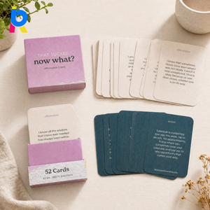 Tarjetas de Afirmación de Recuperación de la Sobriedad Personalizadas Premium para Apoyo a la Adherencia, Cartulina con Laminado Mate, Ecológicas, Envío Rápido - Product Image 1