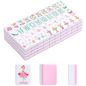 En stock, articles de <span class=keywords><strong>plage</strong></span>, nouveau mini jeu de mahjong de voyage gravé de luxe, 160 tuiles, édition américaine - Product Image 4